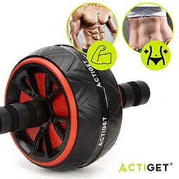 Ролик (гімнастичне колесо) для преса Actiget Ab Wheel ACT0111 Black/Red - мініатюра 4