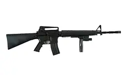 Автомат M 41-1 на пластикових кульках, лазерний приціл, в кульці