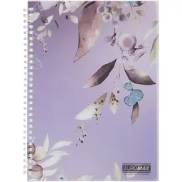 Зошит для записів Buromax Lilac Arabeski B5 80 аркушів сливовий (BM.2586-48)