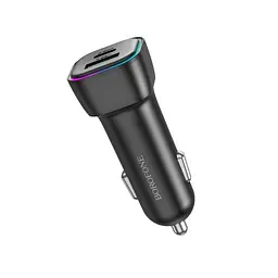 Автомобільне зарядне пристрій BOROFONE BZ28A Trophie PD30W+QC3.0 чорний 6941991110818 - мініатюра 4