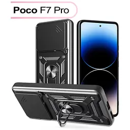 Чохол до мобільного телефона BeCover Military Poco F7 Pro Black (713536) - мініатюра 6