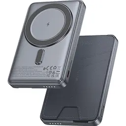 Зовнішній акумулятор Hoco Q46 Title MagSafe 5000mAh 20W Gray [161351] - мініатюра 2