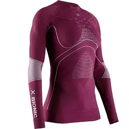 Термофутболка X-Bionic Energy Accumulator 4.0 Melange Shirt Round Neck Long Sleeve Women L Бордовий (1068-EA-WT41W19W L G144)