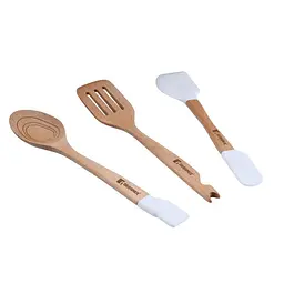 Набір кухонного приладдя Bergner Naturally 3 предмети (BG-43050-WH-6)