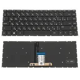 Клавіатура для ноутбука HP (14-CM 14-CK) rus чорний без фрейма підсвічування клавіш