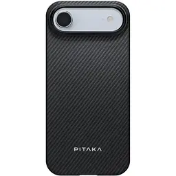 Чохол PC Pitaka with MagSafe для Apple iPhone 17 Air (6.5) Black / Grey - мініатюра 2