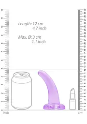 Фалоімітатор - Realrock Dildo 4,5" Purple - мініатюра 5