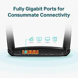 Точка доступу з функцією маршрутизації, мережеве обладнання 1167MBPS 1000M 4P DUAL BAND ARCHER MR600 TP-LINK - мініатюра 4