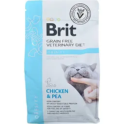 Сухий корм Brit GF Veterinary Diet Cat Obesity для котів з надмірною вагою з куркою та горохом 2 кг - мініатюра 2