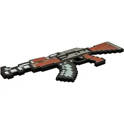 Піксельна м'яка зброя Devilon автомат коричневий (518271) - мініатюра 2