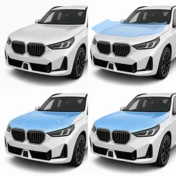 Антигравійна захисна бронеплівка за лекалами для BMW X3 G45 2024- зона даху - мініатюра 2