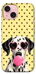 TPU чохол Demsky Pinky dolmatin для Apple iPhone 15 (6.1")
