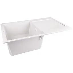 Кухонна мийка Lidz 790x495/230 WHI-01 біла (LIDZWHI01790495230) - мініатюра 2
