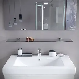 Тримач для полиці Sanwerk REI ZC0000126, Хром - мініатюра 3