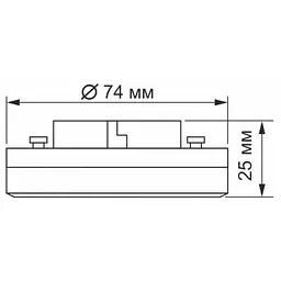 Лампочка Videx GX53 12W 4100K 220V (VL-GX53-12534) - мініатюра 6