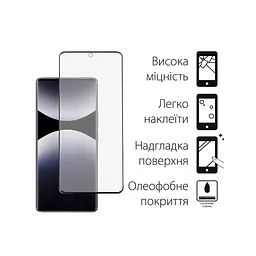 Скло захисне Dengos Full Glue Xiaomi Redmi Note 14 Pro (black) (TGFG-382) - мініатюра 2