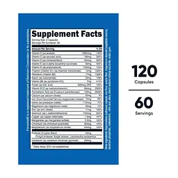 Вітамінно-мінеральний комплекс Nutricost Мультивітаміни з пробіотиками, Multivitamin, Probiotics + 22 Vitamins & M (NCS67942) - мініатюра 5