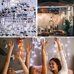 LITYBY Fairy Lights Акумулятор водонепроникний, 12M/120LED Різдвяні казкові вогні, 8 режимів Battery String Lights Outdoor - мініатюра 4