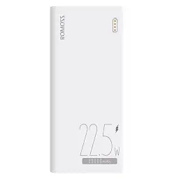 Універсальна мобільна батарея Romoss Sense6F 20000mAh 22.5W White (PPH80-611-1121H) - мініатюра 2