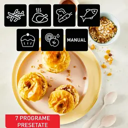 Подвійна фритюрниця з гарячим повітрям Tefal EY901AE0, 8,3 літра, 2700 Вт, Біла - мініатюра 5