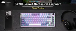 Клавіатура MageGee SKY 81 RGB Violet Switch (6971969727939) Violet (G-000003955) - мініатюра 6