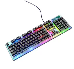 Комплект клавіатура та мишка HOCO GM-18 KB+Mouse, USB, RGB-підсвітка - мініатюра 4
