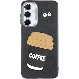 Чохол TPU Leather Toys для Samsung Galaxy A17 4G/5G Coffee / Black