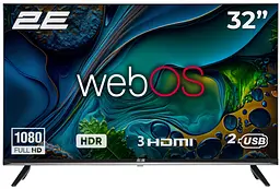 Телевізор 32" LED FHD 60Hz Smart WebOS Black 2E teh0018392