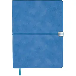 Щоденник недатований Buromax Velour A5 штучна шкіра 336 сторінок блакитний (BM.20770-14)