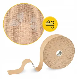 Стрічка кінезіологічна (кінезіо тейп) 4FIZJO 5 см x 31 м Beige (P-5905973405539) - мініатюра 4