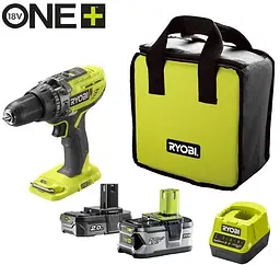 Шурупокрут-дриль ударний акумуляторний ONE+ R18PD3-242S 18В Ryobi teh0025312
