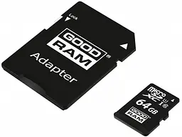 Карта пам'яті GOODRAM microSDXC class 10 UHS-I + SD Adapter 64 GB (M1AA-0640R12) - мініатюра 3