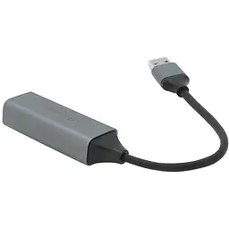 Контролер USB 3.0 to Ethernet VEGGIEG V-K306 Мережевий адаптер 100 / 1000Mbps з проводом, RTL-8152B, Aluminum, Blister-Box - мініатюра 3