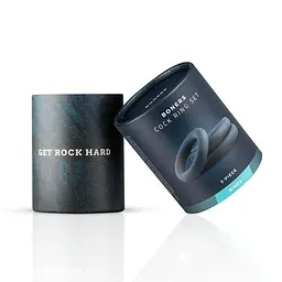 Набір ерекційних кілець Boners 3-Piece Cock Ring Set 3 шт. сірий - мініатюра 7
