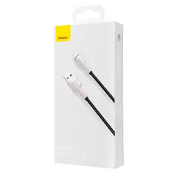 Кабель Baseus Cafule Series Metal Data Cable USB to Lightning 2.4A 0.25m Black (CALJK-01) - мініатюра 3