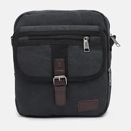 Чоловічі сумки Monsen C1MY1964bl-black 26х23х8 см Чорний - мініатюра 2
