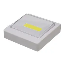 LED світильник магнітний зі скотчем, живлення від батарей ААА білий - мініатюра 4