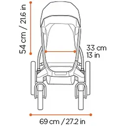 Детская коляска Thule Urban Glide 4-wheel Mid Blue [10101984] [107666] - мініатюра 13