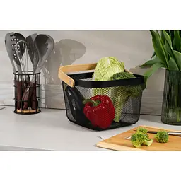 Фруктовниця Ardesto Midori чорна 25x24.5x18 см (AR0901B) - мініатюра 6