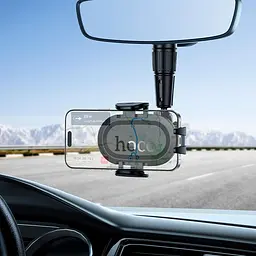 Авто тримач на дзеркало Hoco H88 Rally ultra-thin car holder rear view mirror для смартфонів 4.5-7" - мініатюра 2