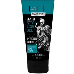 Подарунковий набір для чоловіків Hair Trend Barber: Шампунь проти лупи з морською сіллю 250 мл + Гель-стайлінг для волосся середньої фіксації 150 мл - мініатюра 3