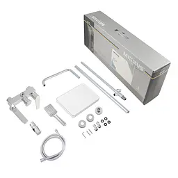 Душова система Mixxus Premium Verdi 009-J з виливом MI8244, Хром - мініатюра 6