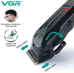 Машинка для стрижки VGR V-282 Black - мініатюра 6