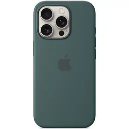 Силіконовий чохол CasePro Silicone Case with MagSafe Lake Green для iPhone 16 Pro - мініатюра 2