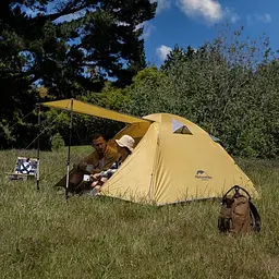 Двомісний намет Naturehike P-Series NH18Z022-P 210T 65D (Помаранчева) - мініатюра 6