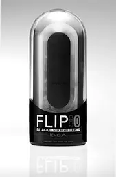 Мастурбатор Tenga Flip Zero Electronic Vibration Black із змінною інтенсивністю, розкладний, 18х7.5 (чорний) - мініатюра 7
