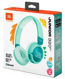 Гарнітура JBL JR320BT Green (JBLJR320BTGRN) (7065594) - мініатюра 5