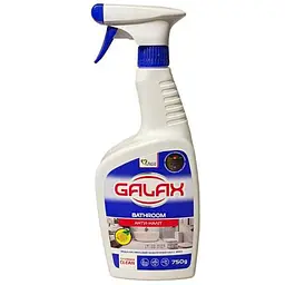 Засіб очисний для ванної кімнати GALAX 750мл та сантехніки das PowerClean "Антиналіт"