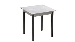 Стіл кухонний Ferrum-decor Агата 75x80x80 Чорний ДСП Бетон 16мм (FRD-105560) - мініатюра 3