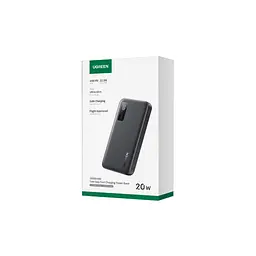 Батарея універсальна Ugreen 10000mAh 20W PD, QC/3.0, USB-A, USB-C Black (PB311) (25742) - мініатюра 3
